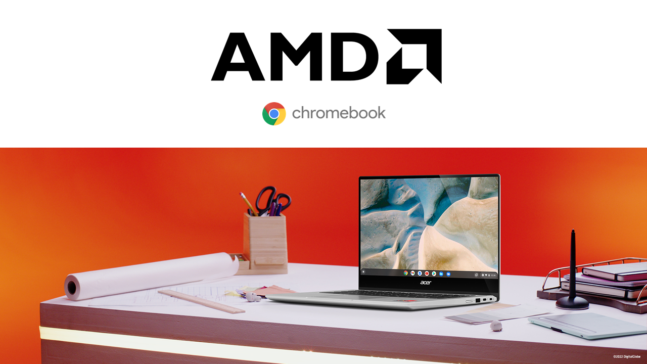 外出先で電源を気にせず使える AMD RYZEN™ プロセッサー搭載 CHROMEBOOK